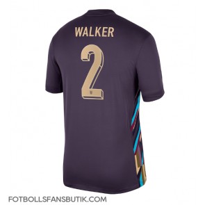 England Kyle Walker #2 Replika Bortatröja EM 2024 Kortärmad